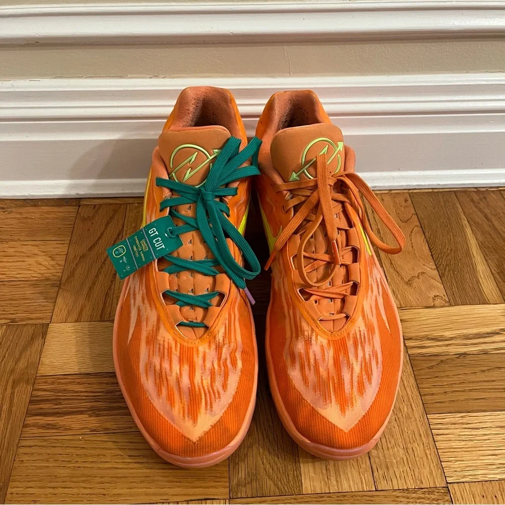 Size 17.5 Nike Arike Ogunbowale x Air Zoom GT Cut 2 Bright Mandarin
